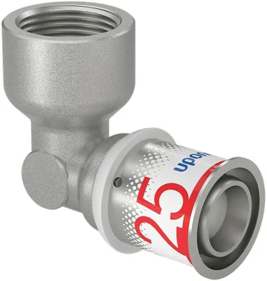 Zdjęcie produktu dla Uponor Winkelmuffe S-Press PLUS aus Messing, verzinnt 25mmx1 IG
