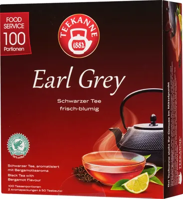 Immagine prodotto di TEEKANNE 7026 Earl Grey Tee 100 Tassenportionen à 1,75 g