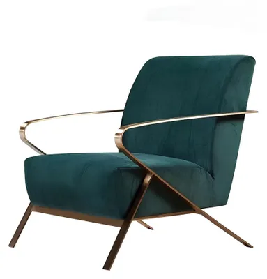 Produktbild von Design Lounge Club Relax Sessel Stuhl Polster Fernseh leder Textil Stoff Grün