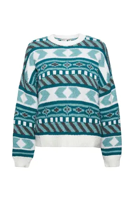 Produktbild von Esprit Damen Pullover Baumwolle Pulli Rundhals Langarm Grobstrick