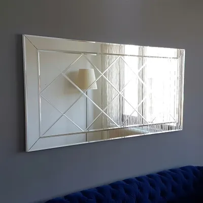 Produktbild von Skye Decor, A306Y, Wandspiegel, Silber, MDF, 130 x 65 x 2,2 cm