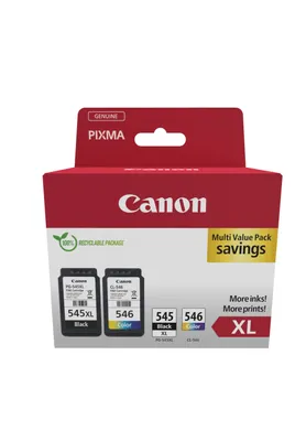 Produktbild von Canon - Foto-Vorteilspaket 1 x PG-545XL + 1 x CL-546XL, 300 400 Seiten, OEM 8286B012, 4 Farben