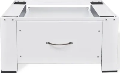 Produktbild von vidaXL Sockel für Waschmaschine Weiß mit Schublade