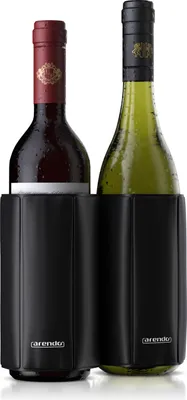 Obrázek produktu pro Arendo 2x chladicí pouzdro, chladič na láhve, chladič na víno a šampaňské, sada 2 kusů, flexibilní od 7,5 do 10 cm Ø láhve, ideální na cesty, udrží chlad až 2 hodiny, vodoodpudivý