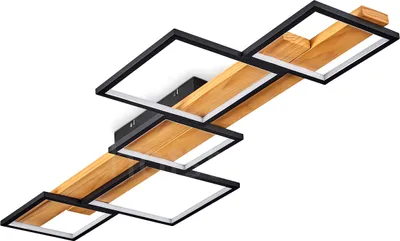 Produktbild von Palermo »Palermo«  moderne Deckenlampe aus Metall/Holz