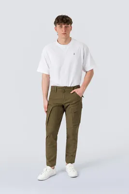 Produktbild von ZEHN Adaptive Canvas Herren Cargohose, Stretch, Olivgrün, W32/L30