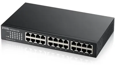 Image de Zyxel GS1100-24E Commutateur Ethernet Gigabit non géré (10/100/1000) Noir