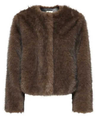 Produktbild von JDYAMY FAUX FUR SHORT JACKET OTW QI Chocolate L