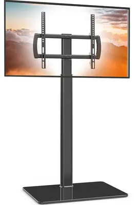 Produktbild von Universal TV Ständer für 27-65 Zoll, schwenkbar, bis 40 kg, mit Glasfuß