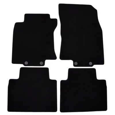 Image de Tapis De Sol De Qualité Supérieure Noir Pour Nissan X-Trail 2014-2016 4pcs, Ajustement Précis, Base Antidérapante, avec Attaches