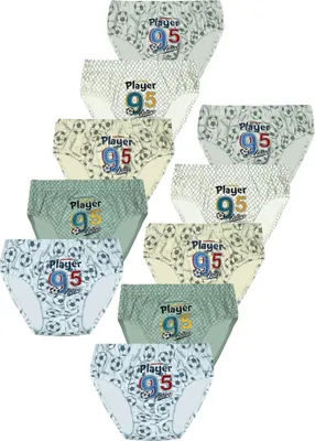 Produktbild von 10 Jungen Slips Baumwolle Unterhosen Unterwäsche - Player