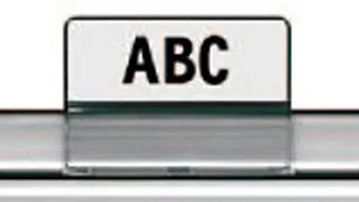 Obrázok produktu pre HAN 9001 HAN Sichtreiter für Stützplatten, 35 mm breit, transparent