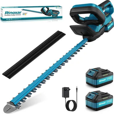Produktbild von Kabellose Heckenschere 21V mit 8000mAh Akku & 600W Motor: 52cm Präzisionsschnitt, max. 15mm Aststärke