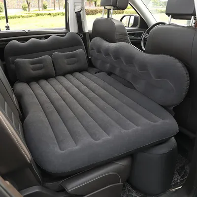 Produktbild von Auto SUV Luftmatratze Bewegliche Dickere Luftbett Auto Matratze für Reisen Camping Outdoor Aktivitäten (Schwarz)