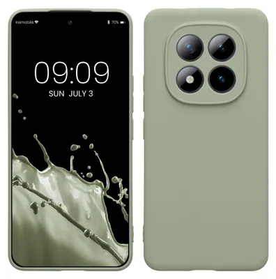 Produktbild von kwmobile Handyhülle für Xiaomi Redmi Note 15 Pro 4G Hülle - weiches Handy Silikon Case - Schutzhülle Cover - Graugrün
