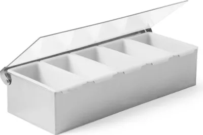 Produktbild von HENDI Zutatenbehälter Edelstahl mit 375x140x(H)90 mm