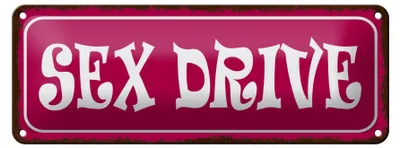 Produktbild von Blechschild Spruch 27x10cm Sex drive Dekoration