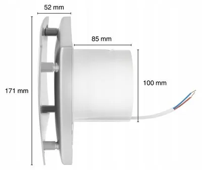 Zdjęcie produktu dla Mission Air Wentylator łazienkowy WINDY 100 S SILVER