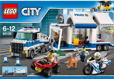 Zdjęcie produktu dla LEGO City Police Mobile Command Center Set, Zestaw do budowania, 6 lat(a), 374 szt., 730 g
