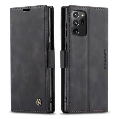 Obrázek produktu pro Galaxy Note 20 Ultra Pouzdro, RetroPolyuretanKožené Pouzdro, Kapsy na Karty, Magnetické Uzavírání, Pouzdro s Funkcí Stojánku pro Samsung Galaxy Note 20 Ultra černé