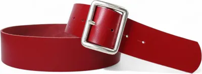 Produktbild von FRONHOFER breiter Damen Ledergürtel 4,7 cm mit rechteckiger Gürtelschnalle altsilber