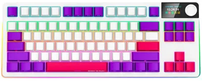 Productafbeelding van LORGAR Draadloos gaming-toetsenbord, Pro, TKL, mechanisch, wit, EN-lay-out