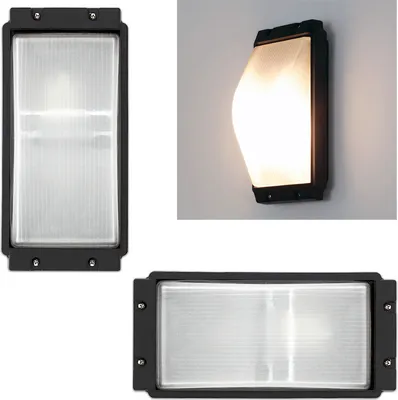 Obrázek produktu pro Kwazar Luminaire – Nástěnná Lampa, Nástěnné Svítidlo, E27, 230 V, 60 W, IP44, BARI, Černá
