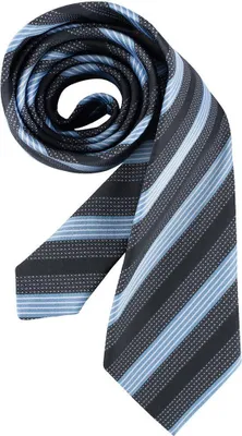 Produktbild von Greiff Corporate Wear Herren Krawatte Polyester ® Hellblau/Grau gestreift