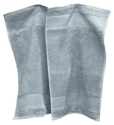 Produktbild von Gästetuch Karlsruhe 2er-Pack 100% Baumwolle hellgrau Größe 30x50 cm - saugstark, leicht, weich, hautfreundlich