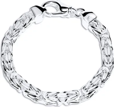 Produktbild von 925 Silberarmband: Königsarmband Silber 7,5mm - Länge wählbar KA0075