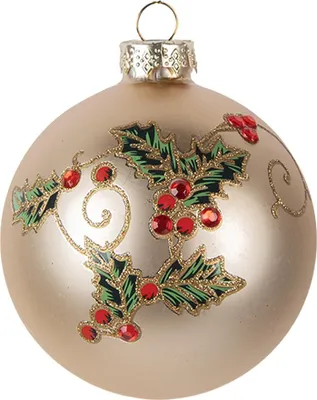 Image de Clayre & Eef Boule de Noël Ø 8x8 cm Verre doré