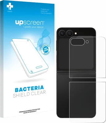 Produktbild von upscreen Schutzfolie für Samsung Galaxy Z Flip 7 FE (Rückseite) Displayschutz Displayschutzfolie Folie Klar antibakteriell