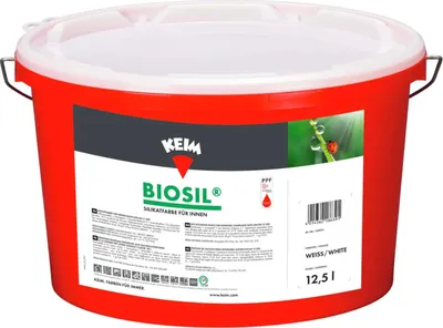 Produktbild von KEIM Biosil, Silikatfarbe für innen, altweiß 9870 (ehem. antikweiß) 12,5l