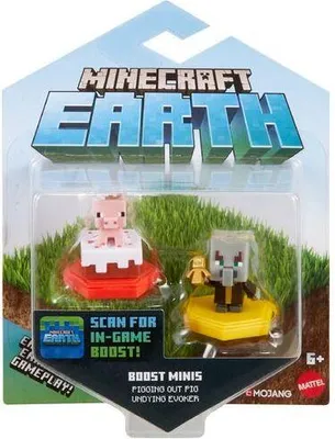 Produktbild von Mattel Minecraft Schwein und Beschwörer GMD16 2er-Pack