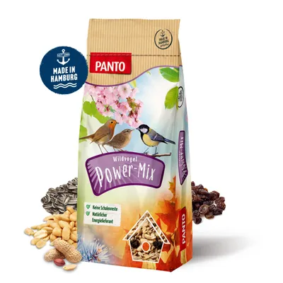 Produktbild von PANTO Wildvogel-Power-Mix 20kg - Streufutter mit Rosinen, Erdnüssen und Kernen