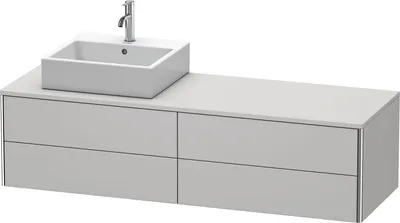 Produktbild von Waschtischunterbau XSQUARE 400x1600x548mm Be li No weiß seidenmatt nordic weiß seidenmatt