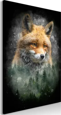 Produktbild von Vliesstoff Leinwandbild - Forest Life (1 Part) Vertical 80x120 cm Tiere g-C-0398-b-a