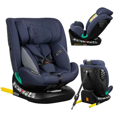 Produktbild von Lionelo Autokindersitz Bastiaan One i-Size, ab Geburt bis 12 Jahren, ab 0 kg bis 36 kg, Dri-Seat, 360 Grad - Blue Navy