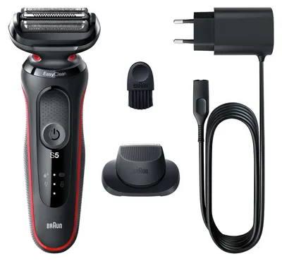 Immagine prodotto di Braun Series 5 51-R1200S rasoio da uomo Rasoio a lamina Trimmer Nero, Rosso
