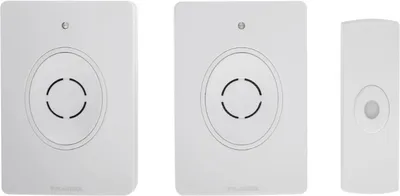 Productafbeelding van Draadloze deurbel met afstandsbediening, werkt op 3 AAA-batterijen, model W-99741