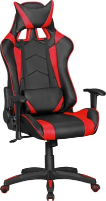 Produktbild von Drehstuhl Bürostuhl Chefsessel GAMING 1- Schwarz / Rot