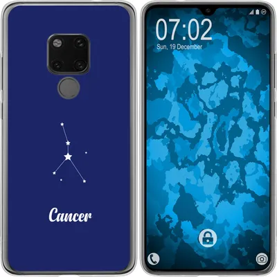 Produktbild von PhoneNatic Case kompatibel mit Huawei Mate 20 Silikon-Hülle SternzeichenCancer M3