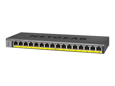 A studio shot of a network switch.