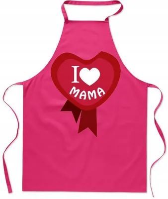 Produktbild von HaftNadruk Kochschürze I Love Mama Muttertag Geschenk