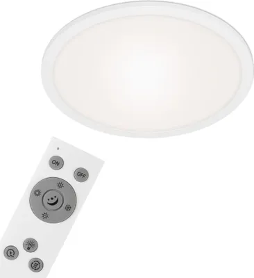Produktbild von LED Panel dimmbar Ultraflach CCT Fernbedienung weiß 24W Ø40cm Metall Briloner