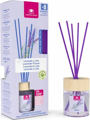 Produktbild von Cristalinas MIKADO Lufterfrischer 0% #Lavendel 35 ml