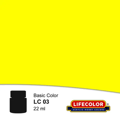 Image de Jaune mat 22 ml   Peinture acrylique Lifecolor