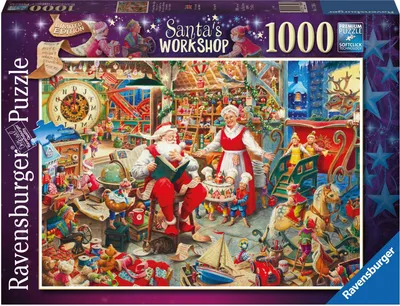 Produktbild von Ravensburger Puzzle Santas Workshop, Erwachsenenpuzzle, 1000 Teile, ab 12 Jahren, 17300