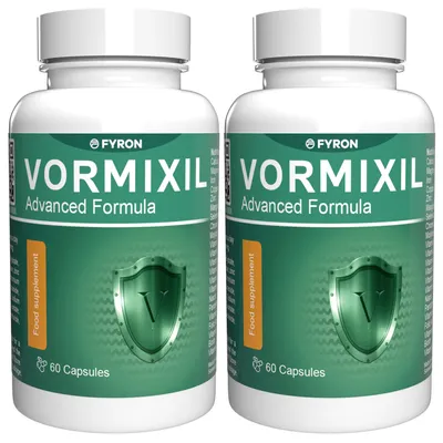 Produktbild von Vormixil - 120 Kapseln (2x60) hochdosiert - Original Rezept aus der Schweiz - Vegan & Pflanzlich mit Vitaminen & Mineralien - 2er Pack