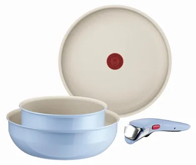 Productafbeelding van Tefal Ingenio L8274S04, Mixset, Lichtblauw, Aluminium, Met een antiaanbaklaag, Blauw, Thermische indicator